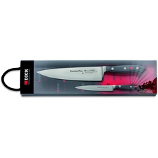 Bild F. DICK Premier Plus Messerset 2-teilig - schwarz/silber, Officemesser 12 cm, X50CrMoV15 Stahl, nichtrostend, 56° HRC) 81096000