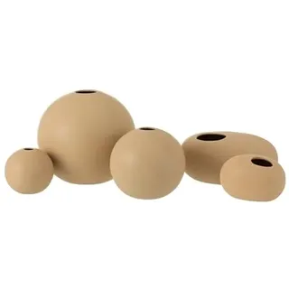 J-Line by Jolipa Vase Kugel Keramik beige, L