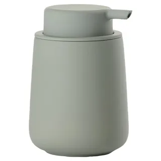 ZONE Denmark Nova One Seifenspender fürs Badezimmer, Spender aus Keramik für Handseife/Flüssigseife, Durchm. 8 cm, Höhe 11,5 cm, Fassungsvermögen 250 ml, Matcha Green