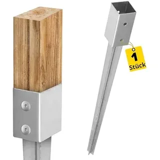 Pfostenträger 120x120 Pfostenanker Einschlagbodenhülsen Erdanker Bodenanker | Stützenfuß - Erdspieß - Einschlaghülse - Bodenhülse - Erdanker Bodenanker für Holzpfosten Zaunpfosten Carport Schaukel