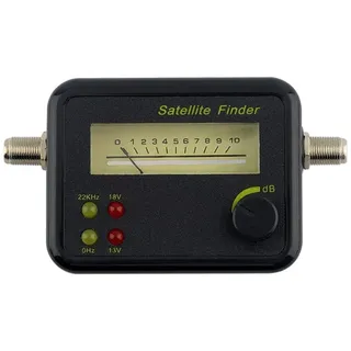 DollaTek Mini Digital LCD Display Kunststoff Digital LCD Display Satelliten Signal Finder Meter Tester Schwarz