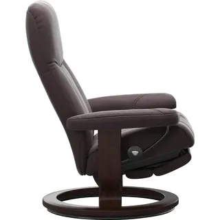 Stressless Relaxsessel Consul Baumwolle/Bouclé 76 x 100 x 74 cm Bordeaux elektrisch verstellbar