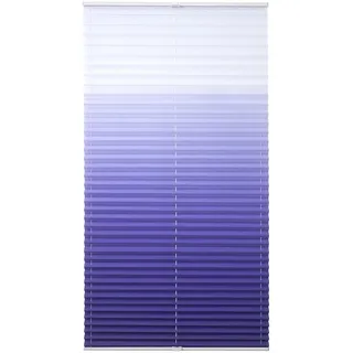Plissee LIEDECO "Farbverlauf" Gr. 6, blau, B:100cm H:130cm, Obermaterial: 100% Polyester, Plissees, Plissee