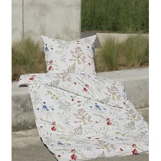 JANINE Bettwäsche Tango 135x200 cm + 80x80 cm rot-Beere-blau