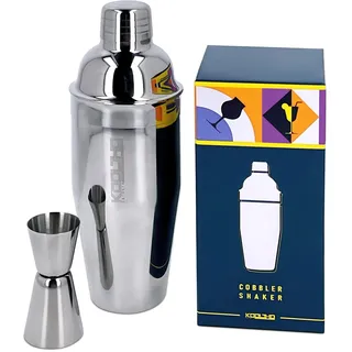 Cobbler Shaker Cocktail Messbecher cl, Profi Cocktailshaker Edelstahl Einzeln, Alkohol Messbecher mit Skala 2cl 4cl für Anfänger Barkeeper, Cocktails Utensilien für Bartender, Rostfrei Drink Zubehör