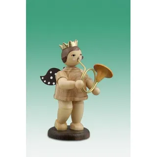 Weihnachtsengel engel mit russ. Horn Ohne Krone / natur Höhe ca 6,5 cm NEU