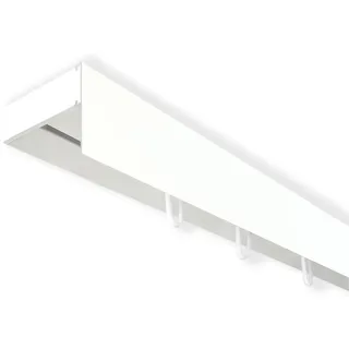 Gardinenschiene SN DECO GROUP "Vorhangschiene SH (1) mit Blende 5 cm" Gr. 7, weiß, L:360cm T:4,7cm, Kunststoff, Gardinenstangen, Gardinenschiene, Topseller