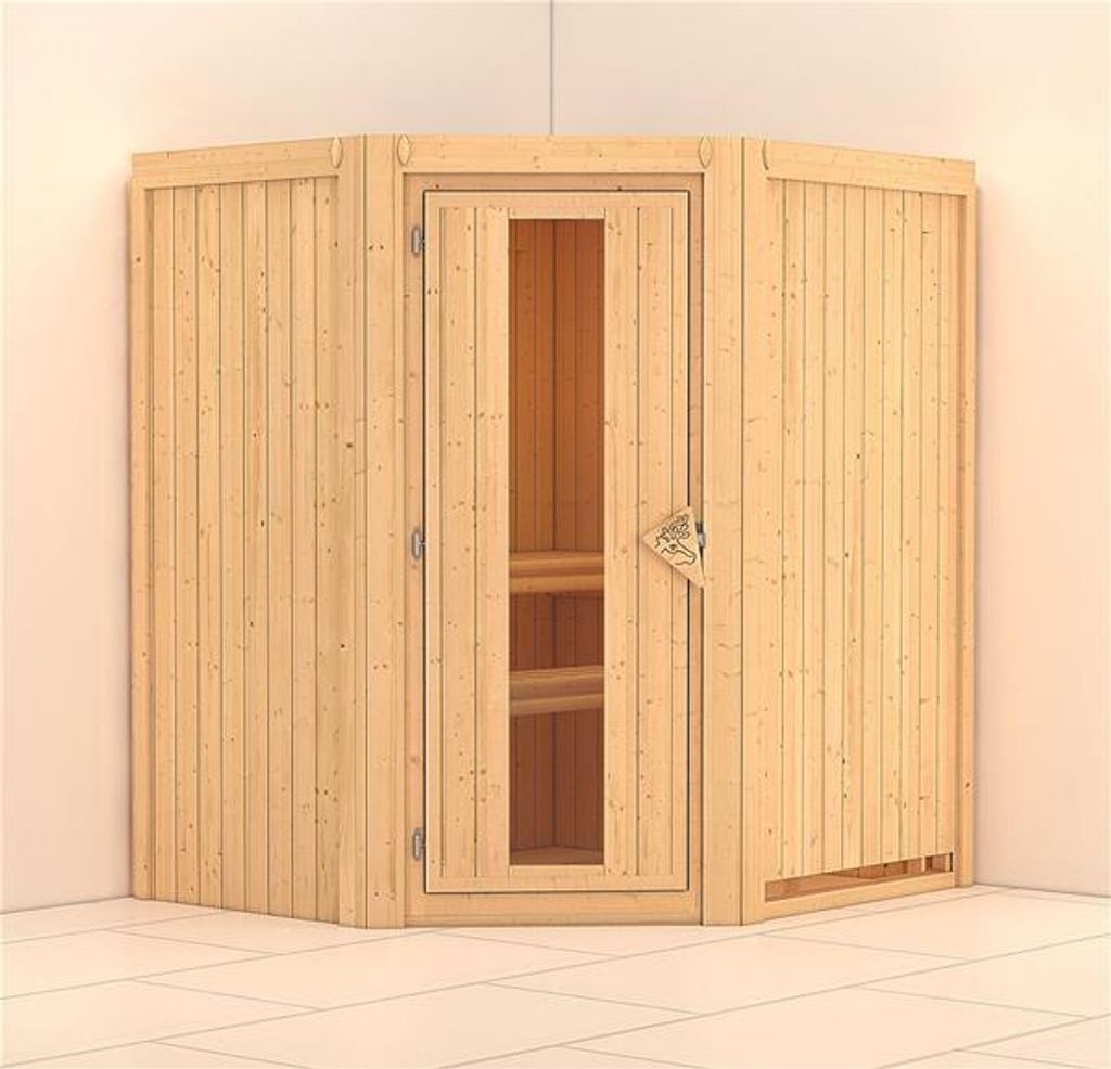 Bild von Sauna Tonja ohne Saunaofen Holztür