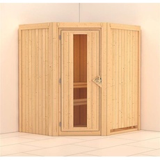 Bild Sauna Tonja ohne Saunaofen Holztür