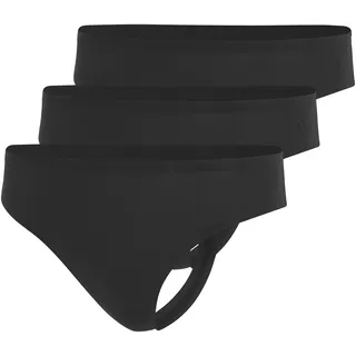 adidas Sportswear Tanga "Sport Active Light Flex-Packaged Panties" 3er Pack, elastischer Bund, Multipack, Single Jersey-Qualität, bequem, 000, schwarz