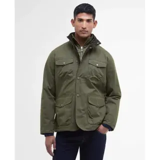 Barbour für Herren. MWB1086 Ogston Wasserdichte Jacke grün (L), Lässig, Baumwolle