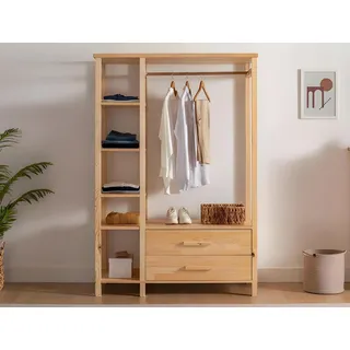 Moderner Holz Kleiderständer Garderobenständer Flur Edle Kleiderstange - Beige
