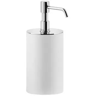 Gessi Rilievo, Seifenspender Standversion, Becher weiß matt, 59537707, Farbe: Metall Schwarz gebürstet PVD