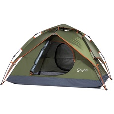 SayBe Draussen Camping 2-5 Personen wasserdicht Zelt Doppelschichtiges Pop Up Zelt