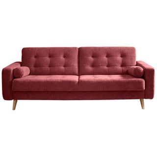 MID.YOU Schlafsofa Beere , Textil, 222x86x90 cm , Wohnzimmer, Sofas & Couches, Schlafsofas, Sonstige Schlafsofas