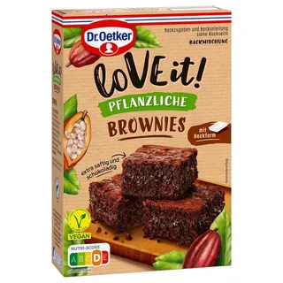 Dr. Oetker LoVE it! Brownies, Backmischung für schokoladig und pflanzlich 480g