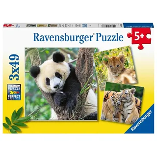 Ravensburger Puzzle Panda, Tiger und Löwe 05666