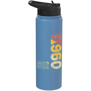 Monat Juni 1960 Jahr 1960 Retro 1960 Vintage 1960 seit 1960 Stainless Steel Insulated Water Bottle