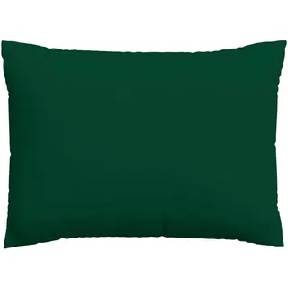 Schlafgut Kopfpolsterbezug , Dunkelgrün , Textil , Uni , 70x90 cm , Grüner Punkt, Textiles Vertrauen - Oeko-Tex®, AZO-frei, Oeko-Tex® Made IN Green , bügelleicht, bügelfrei , Heimtextilien, Bezüge, Polsterbezüge