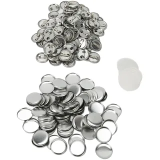 Blanko-Knopf Abzeichen Teile Set,Pin zurück Taste Teile,Runde Abzeichen Taste Teile,Button Making Supplies,Button Pin Badge Kit,Abzeichen Blanko-Taste Pins