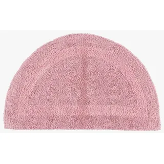 Homescapes Badematte Halbrund Rosa 50 x 80 cm