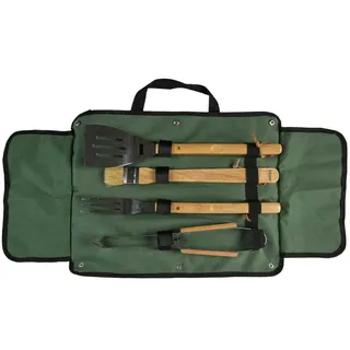 COOK CONCEPT 4-teiliges Grillbesteck-Set aus Edelstahl