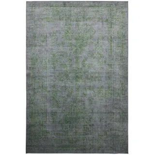 benuta Nest Vintage-Teppich Miray waschbar 200/300 cm , Grau, Grün , Kunststoff , Vintage , Rechteckig , 200x300 cm , Oeko-Tex® Standard 100 , für Fußbodenheizung geeignet, in verschiedenen Größen erhältlich, waschbar, pflegeleicht , Teppiche und Böden, Teppiche, Vintageteppiche