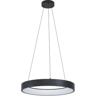 EGLO Marghera-Z 4-flg. 60 cm rund schwarz, weiß