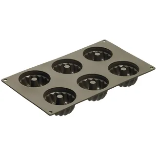 LURCH FlexiForm Gugelhupf Mini 6fach 100% BPA-freiem Platin Silikon