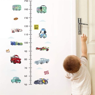 ufengke Autos Let'S Race Höhe Messen Wandaufkleber Wandtattoo Wandsticker Vinyl Wanddekor für Kinderzimmer Schlafzimmer Wohnzimmer