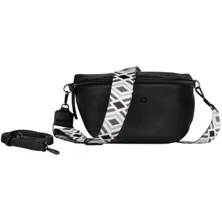 Tom Tailor Denim Mena Damen Umhängetasche Crossbody Bag Mittelgroß Schwarz