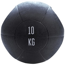 TITAN LIFE Unisex – Erwachsene PRO Medicine Ball 10 kg DB Grib, Black, one Size