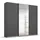 Schwebetürenschrank OTELI 203 x 210 x 68 cm grau