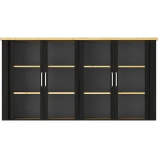 Gami Buffetaufsatz »Sequoia« 1 Stk. tlg. Wohnzimmer-Programm in Landhaus- und Industrial-Dekor, schwarz