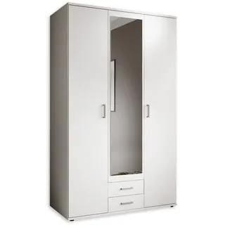Pol-Power Drehtürenschrank Daniela 120 x 195 x 55 cm Weiß