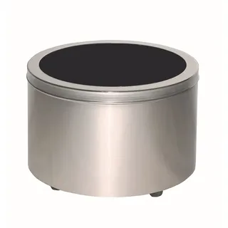 OFITURIA Jardinera para Exterior Grande Redonda con Ruedas Macetero para Plantas Artificiales Apto para Parques y Jardines