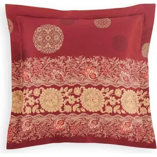 Bassetti Baumwollsatin-Kissenbezug einzeln PALLAVICINO Farbe ROT R1 Größe 40x40