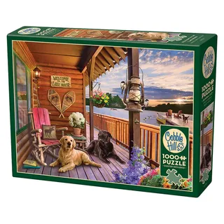 Cobble Hill Puzzle Welcome to the Lake House - 1000 Teile Landschaft