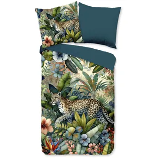 PURE luxury collection Wendebettwäsche »Raza« 2 Stk. tlg. Mikrofaser, Pflegeleicht, Reißverschluss, Wendeoptik, Dschungel