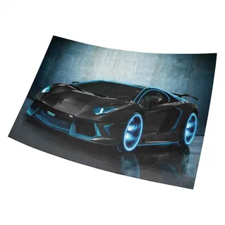 Asher Lamborghini Aventador Tron Modifiziertes Auto-Poster, 27,9 x 43,2 cm, mattiertes Finish, Papier, Wandkunst für Wohnzimmer