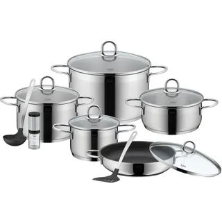 Silit Diamant Topf-Set 9-tlg. 3 x Fleischtopf + Bratentopf + Bratpfanne