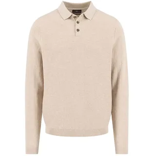 Fynch Hatton 1509328 Langarm-polo - Light Taupe - L