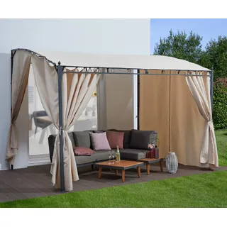 KONIFERA Anbaupavillon »Burano«, (Set), BxT : 300x250 cm oder 400x250 cm, beige