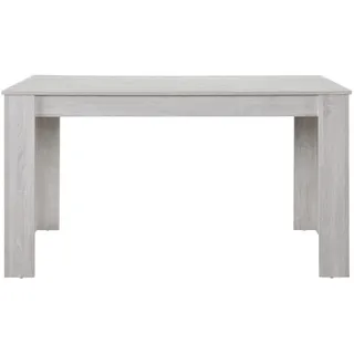 [en.casa] Esstisch Nora für 6 Personen 140x90x77 cm Eiche Weiß