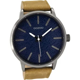 Oozoo Herren Armbanduhr braun Analog C9026 Timepieces Lederarmband D2UOC9026