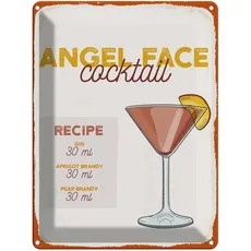 Blechschild 30x40 cm - Angel Face Cocktail Recipe