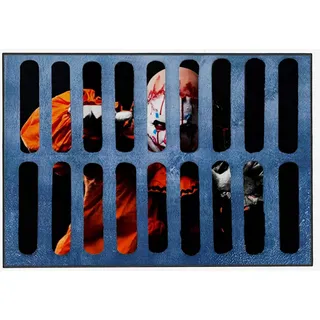 BINXWA 3D Halloween Fußmatte,Clown Horror deko 40x60 fußmatte innen waschbar, Rutschfester fußmatte für Innen und Außen Halloween Decoration