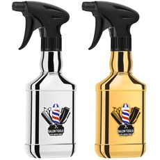 Segbeauty Barber Sprühflasche, 260 ml 2 Packs Haarsprayflaschen, verstellbares Sprühgerät mit feinem Nebel zum Streamen von Einstellungen, nachfüllbares Wasser Mister