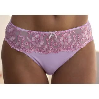 Bikinislip LASCANA "Wanda", Damen, Gr. 32/34, rosa (pink, rose), Microtouch, Obermaterial: 80% Polyamid, 12% Polyester, 8% Elasthan, figurbetont, Unterhosen Bikinislip, mit Stickerei Spitze in floraler Optik, als Dessous-Set kombinierbar, Topseller