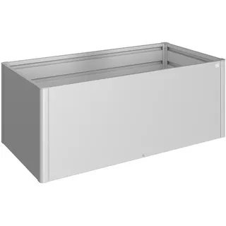 Hochbeet 2x1 201 x 102 x 77 cm silber-metallic